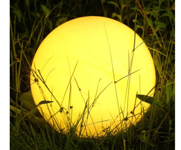 iluminación de jardín de amazon globo de luz LED para exterior sol de luz