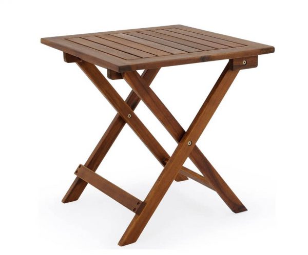mesas de jardin mesa auxiliar de madera plegable de jardin