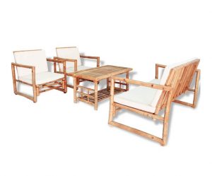sofas de jardin muebles de jardin de bambú terraza
